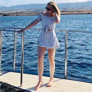 Skylar + Madison off the shoulder dress